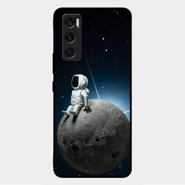 Astronod Moon Glass Case Cover For Vivo V20 Se