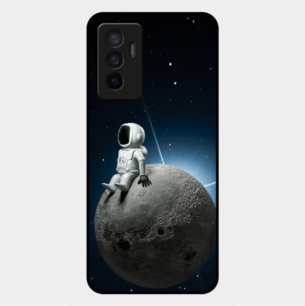 Astronod Moon Glass Case Cover For Vivo V23E 5G
