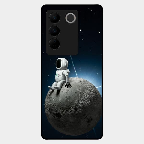 Astronod Moon Glass Case Cover For Vivo V27 5G