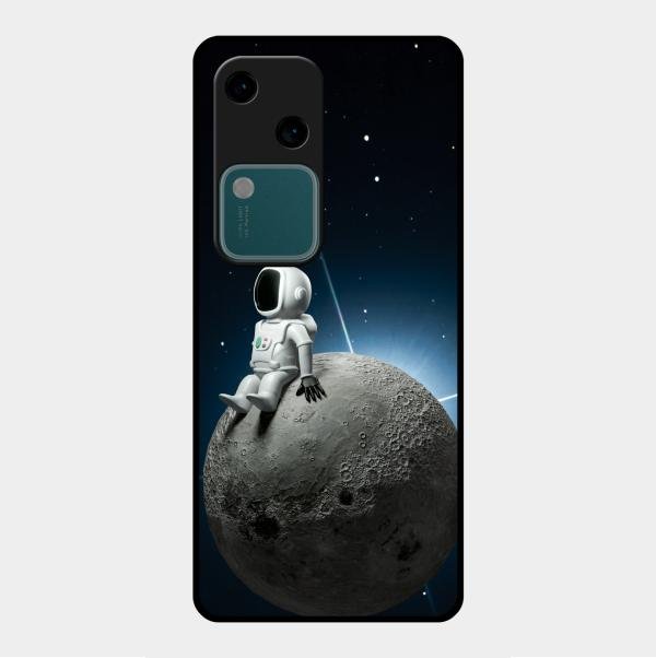 Astronod Moon Glass Case Cover For Vivo V30 5G