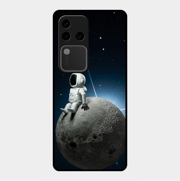 Astronod Moon Glass Case Cover For Vivo V30 Pro 5G