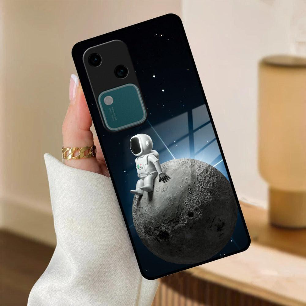 Astronod Moon Glass Case Cover For Vivo - ShopOnCliQ