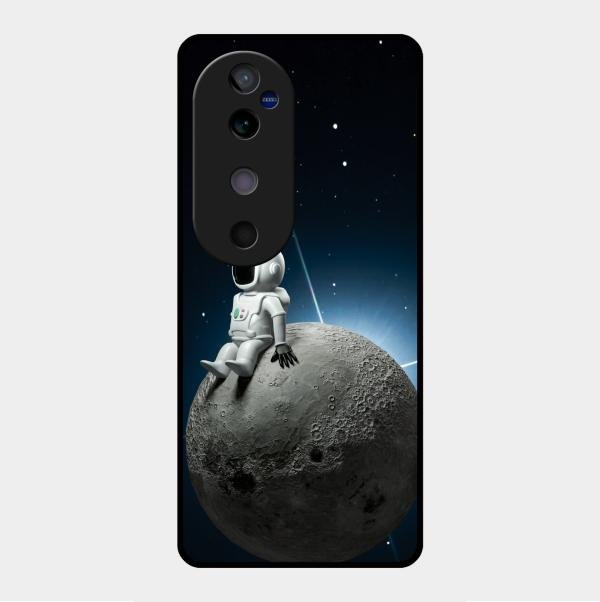 Astronod Moon Glass Case Cover For Vivo V40 5G