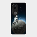 Astronod Moon Glass Case Cover For Vivo V50E 5G