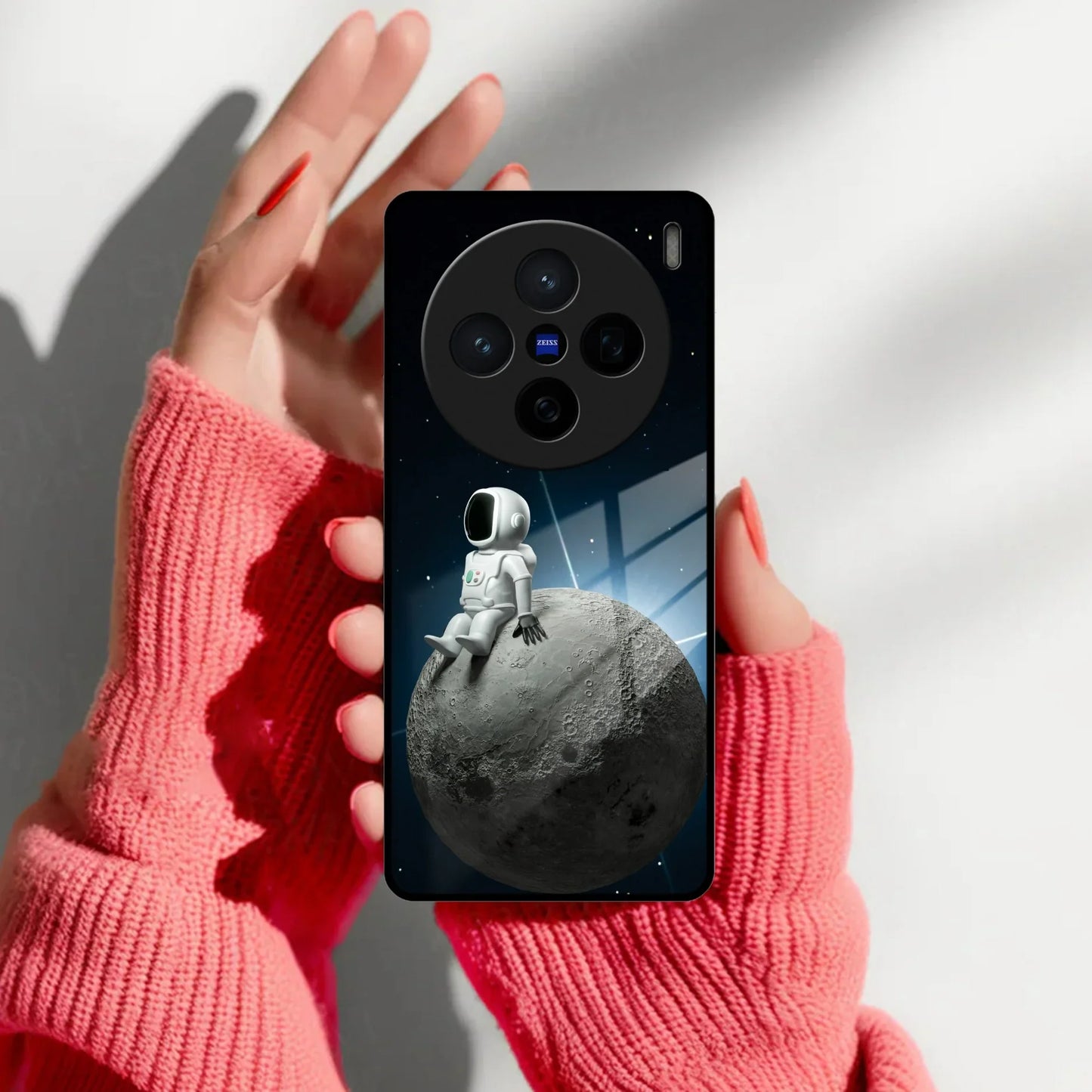 Astronod Moon Glass Case Cover For Vivo - ShopOnCliQ