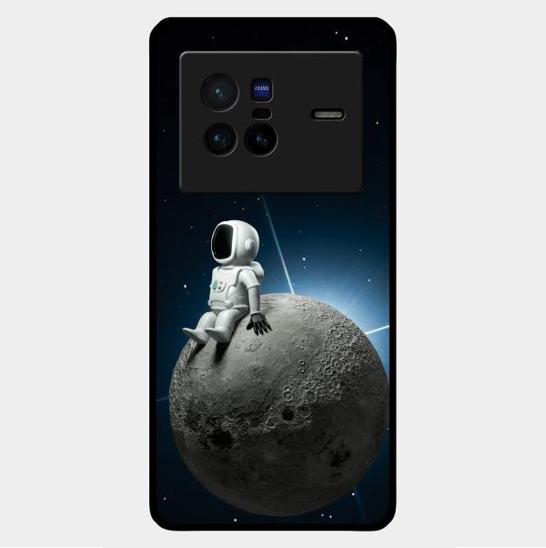 Astronod Moon Glass Case Cover For Vivo X80 5G