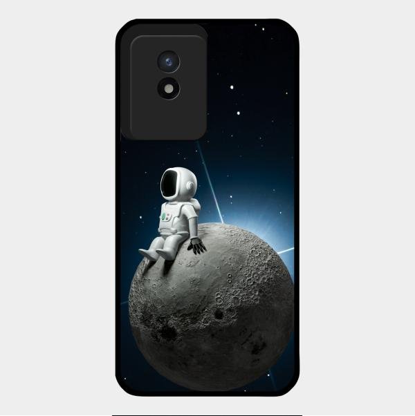 Astronod Moon Glass Case Cover For Vivo Y02T