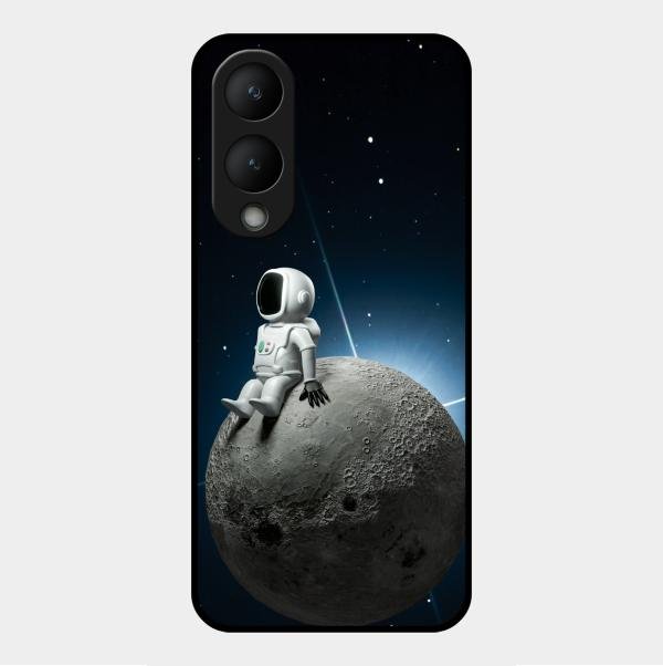 Astronod Moon Glass Case Cover For Vivo Y28 5G