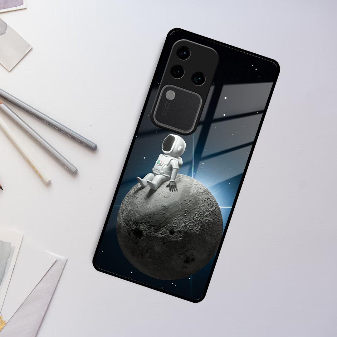 Astronod Moon Glass Case Cover For Vivo