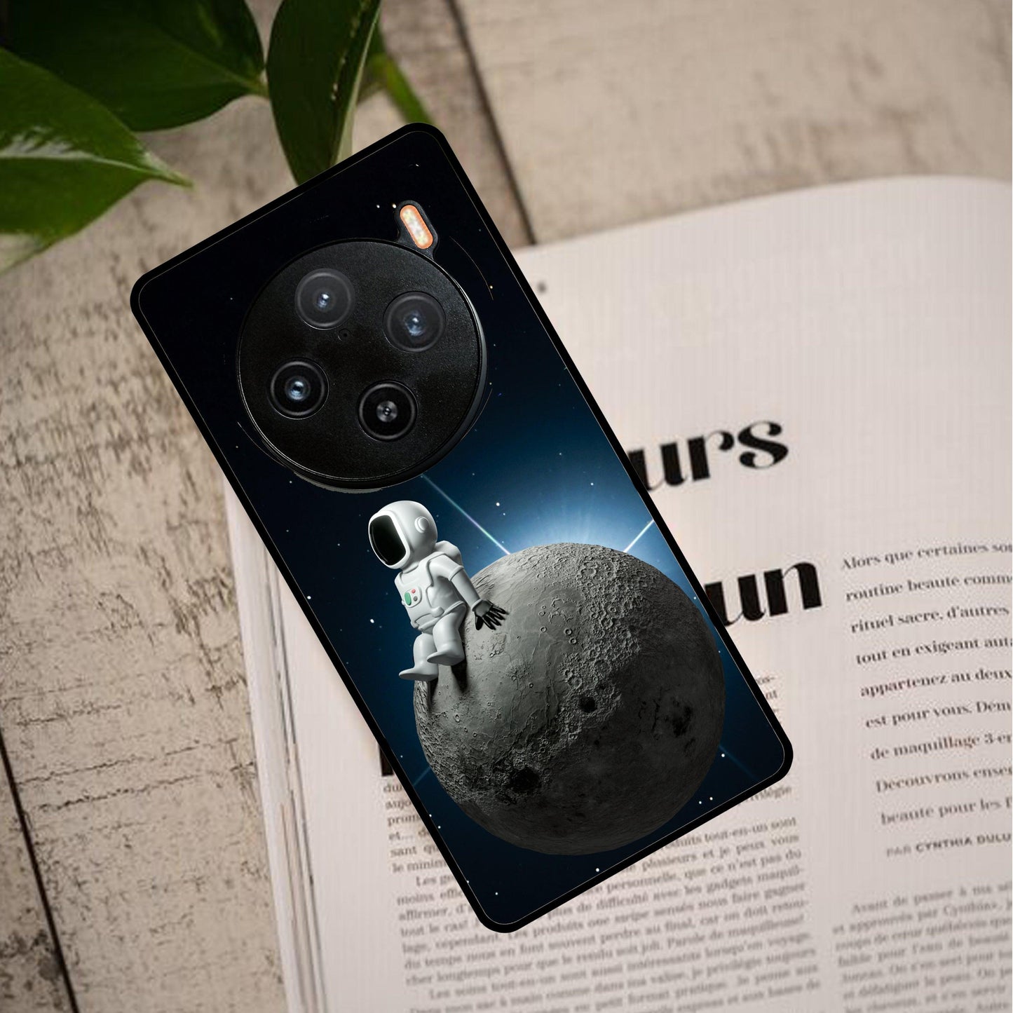 Astronod Moon Glass Case Cover For Vivo