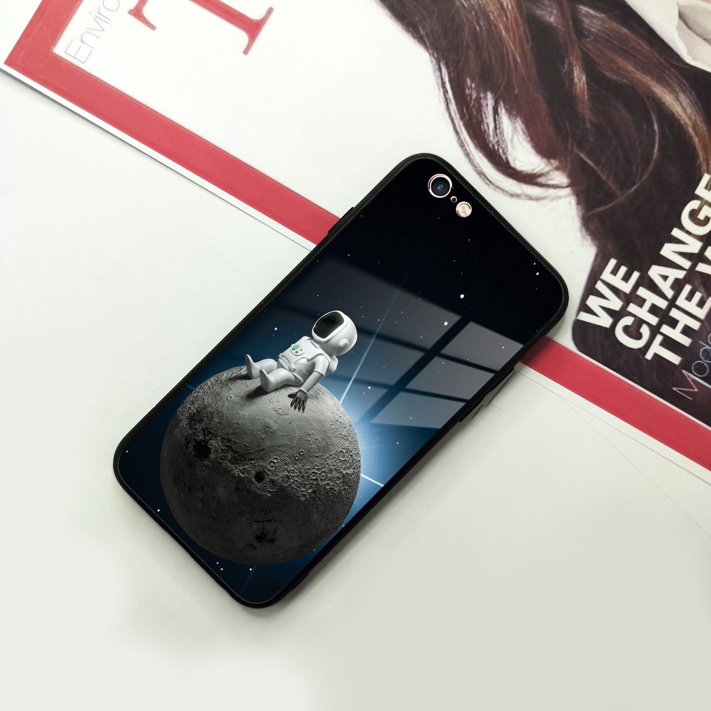 Astronod Moon Glass Case Cover For iPhone