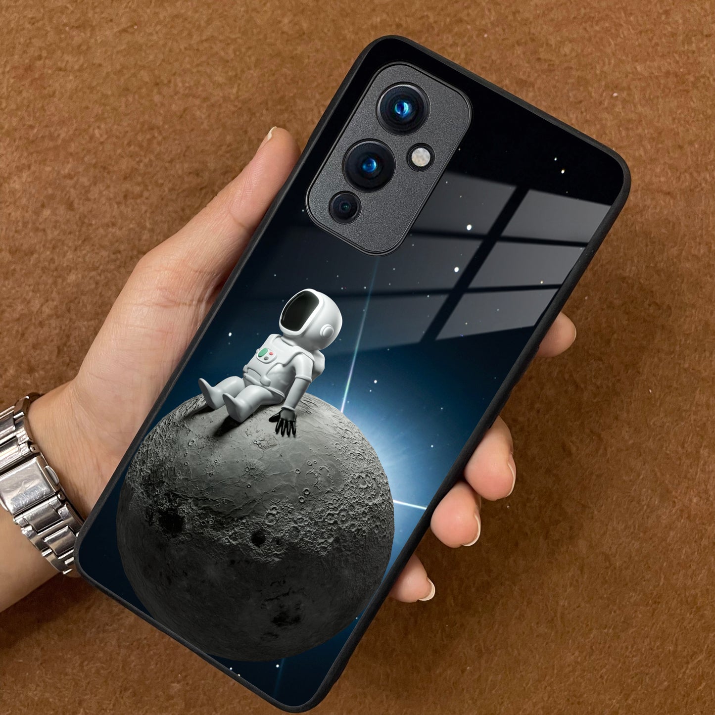 Astronod Moon Glass Case Cover For OnePlus