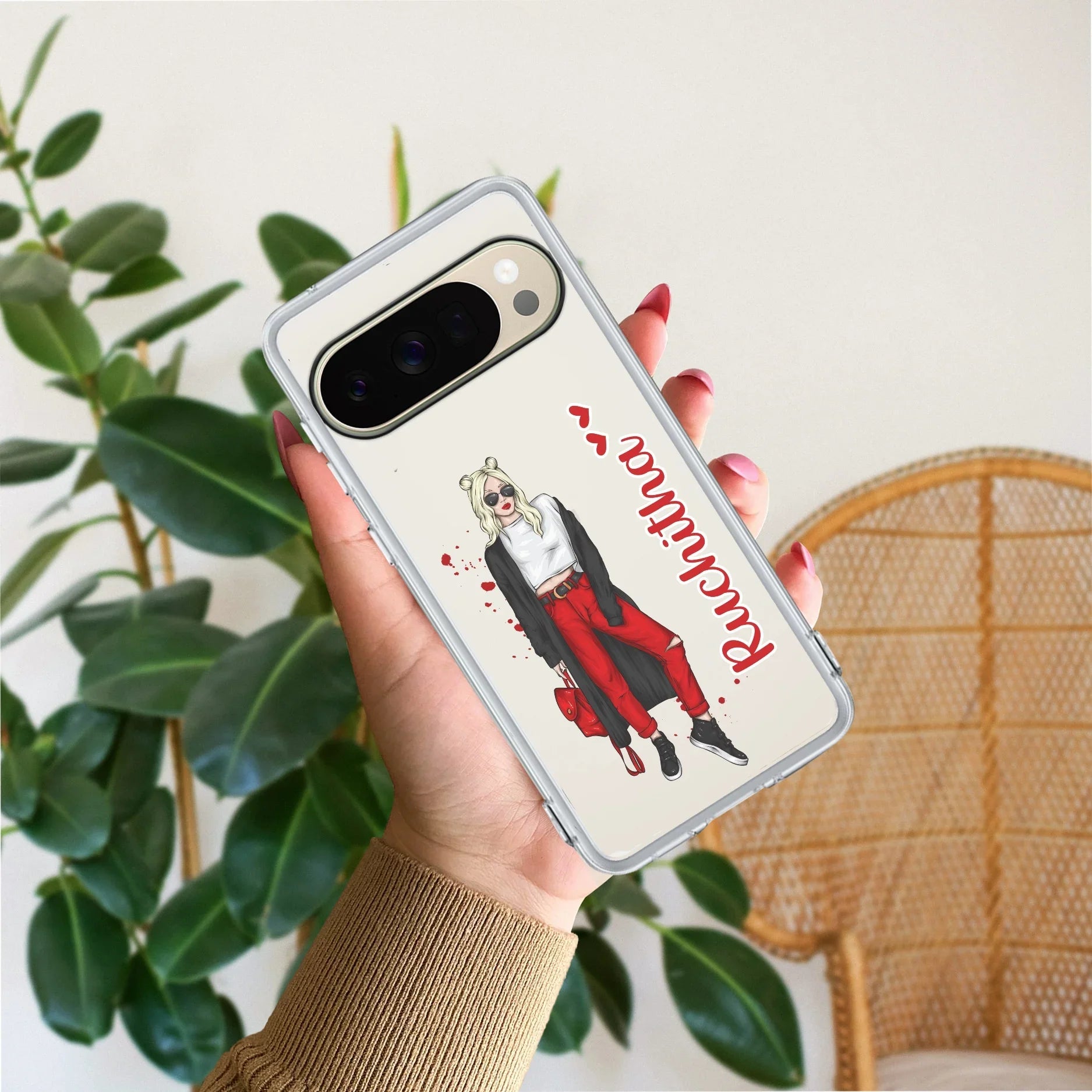 Attitude Girl Customize Anti Yellow Case For Google Pixel 10 Pro