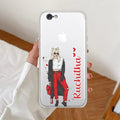 Attitude Girl Customize Anti Yellow Clear Case For iPhone 7 / iPhone 8 / iPhone Se 2020
