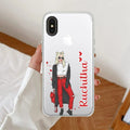 Attitude Girl Customize Anti Yellow Clear Case For iPhone XR