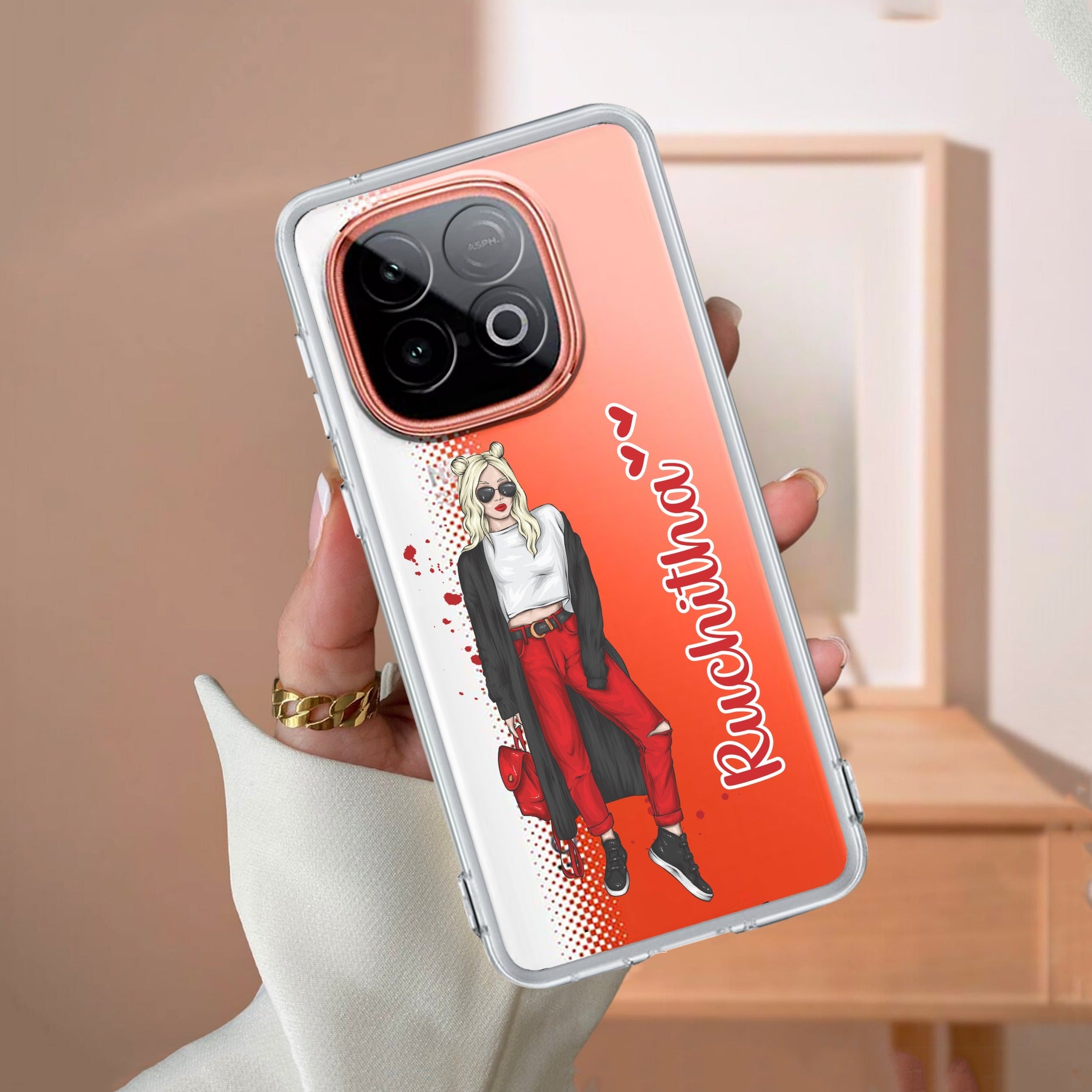 Attitude Girl Customize Transparent Silicon Case For iQOO Neo 10 5G