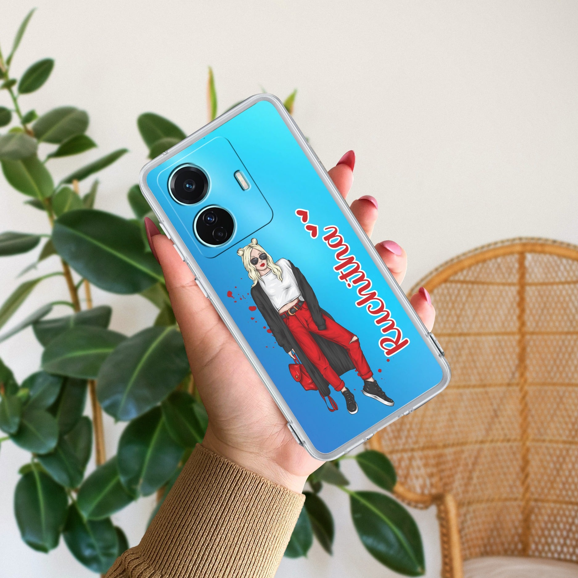 Attitude Girl Customize Transparent Silicon Case For iQOO Z6 Pro 5G
