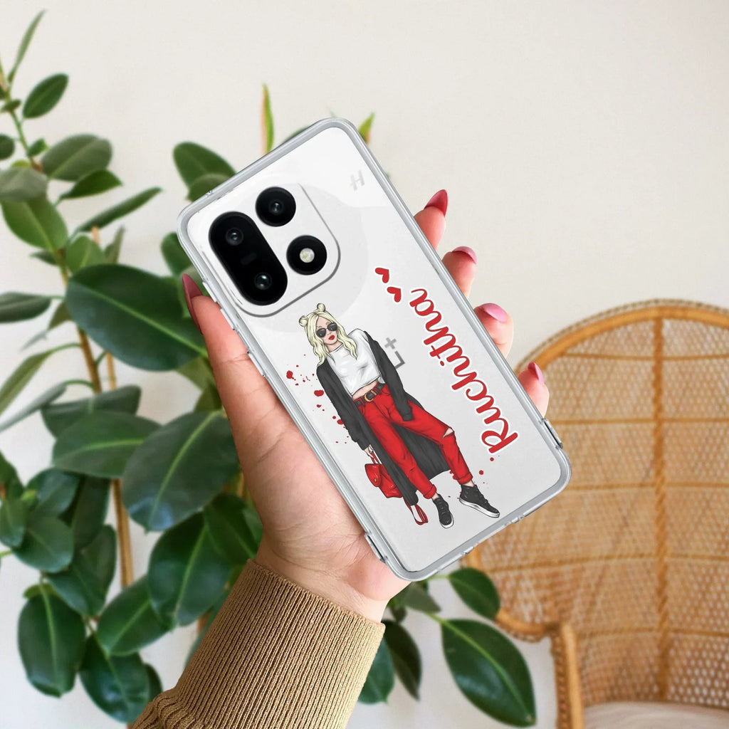 Attitude Girl Customize Anti Yellow Case For OnePlus 15 5G