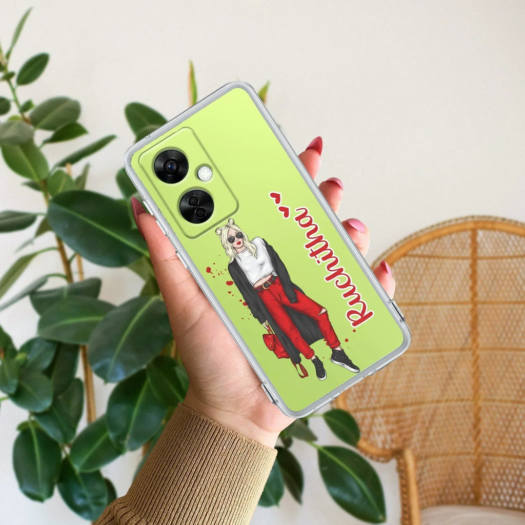 Attitude Girl Customize Transparent Silicon Case For OnePlus - ShopOnCliQ