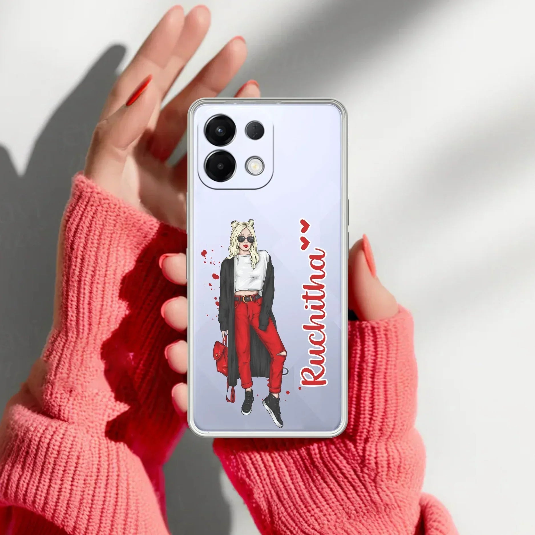 Attitude Girl Customize Anti Yellow Case For Oppo K13 5G
