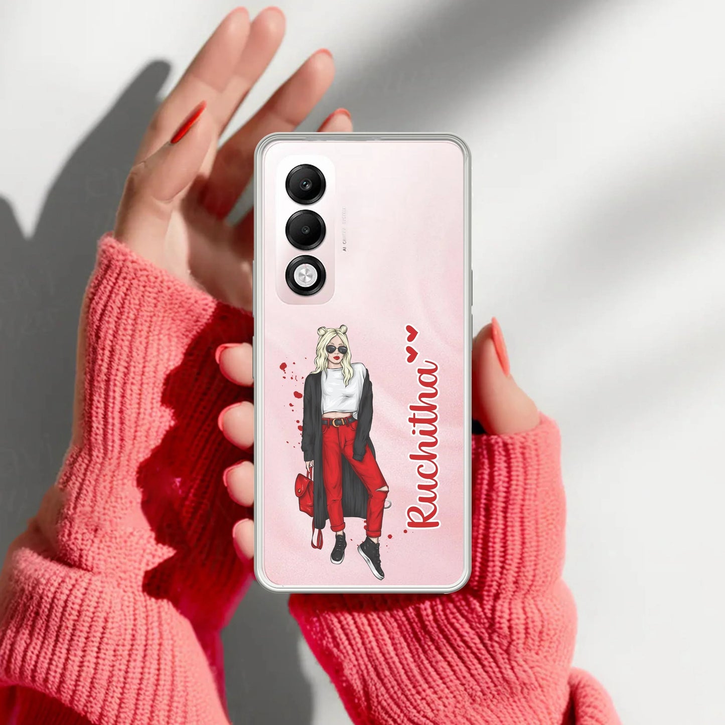 Attitude Girl Customize Transparent Silicon Case For Oppo - ShopOnCliQ