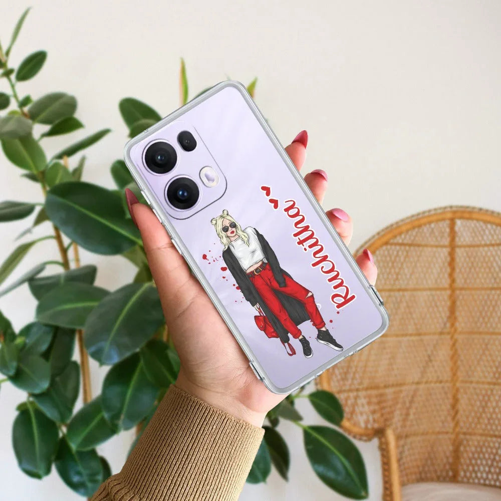 Attitude Girl Customize Transparent Silicon Case For Oppo - ShopOnCliQ