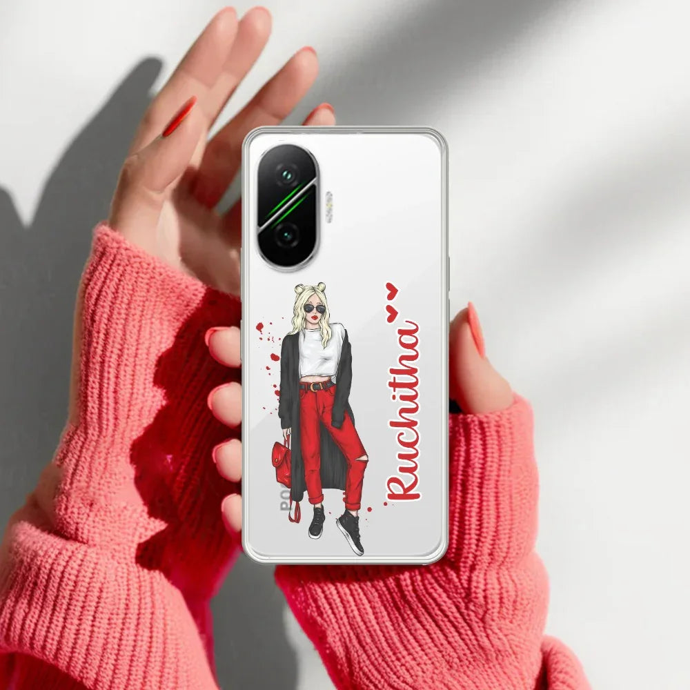 Attitude Girl Customize Transparent Silicon Case For Poco - ShopOnCliQ