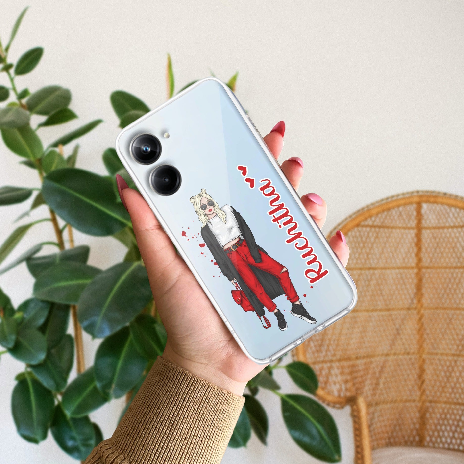 Attitude Girl  Customize Anti Yelllow Case For Realme 10 Pro 5G