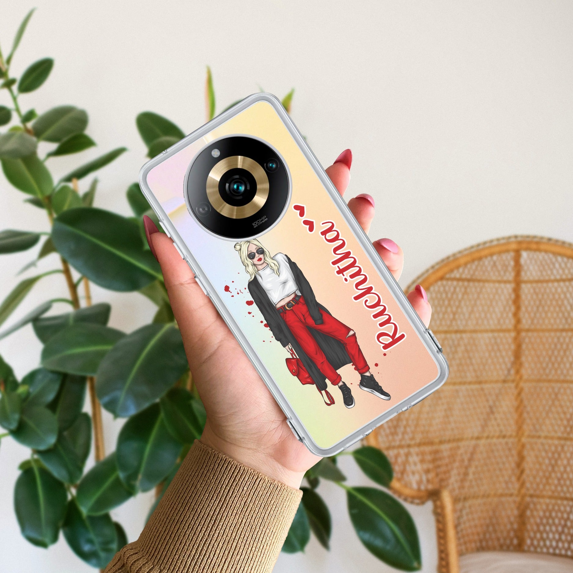 Attitude Girl  Customize Transparent Silicon Case For Realme 11 Pro Plus 5G