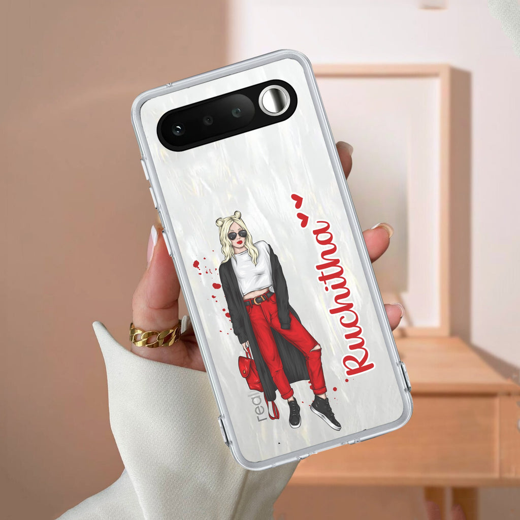 Attitude Girl  Customize Transparent Silicon Case For Realme 16 5G
