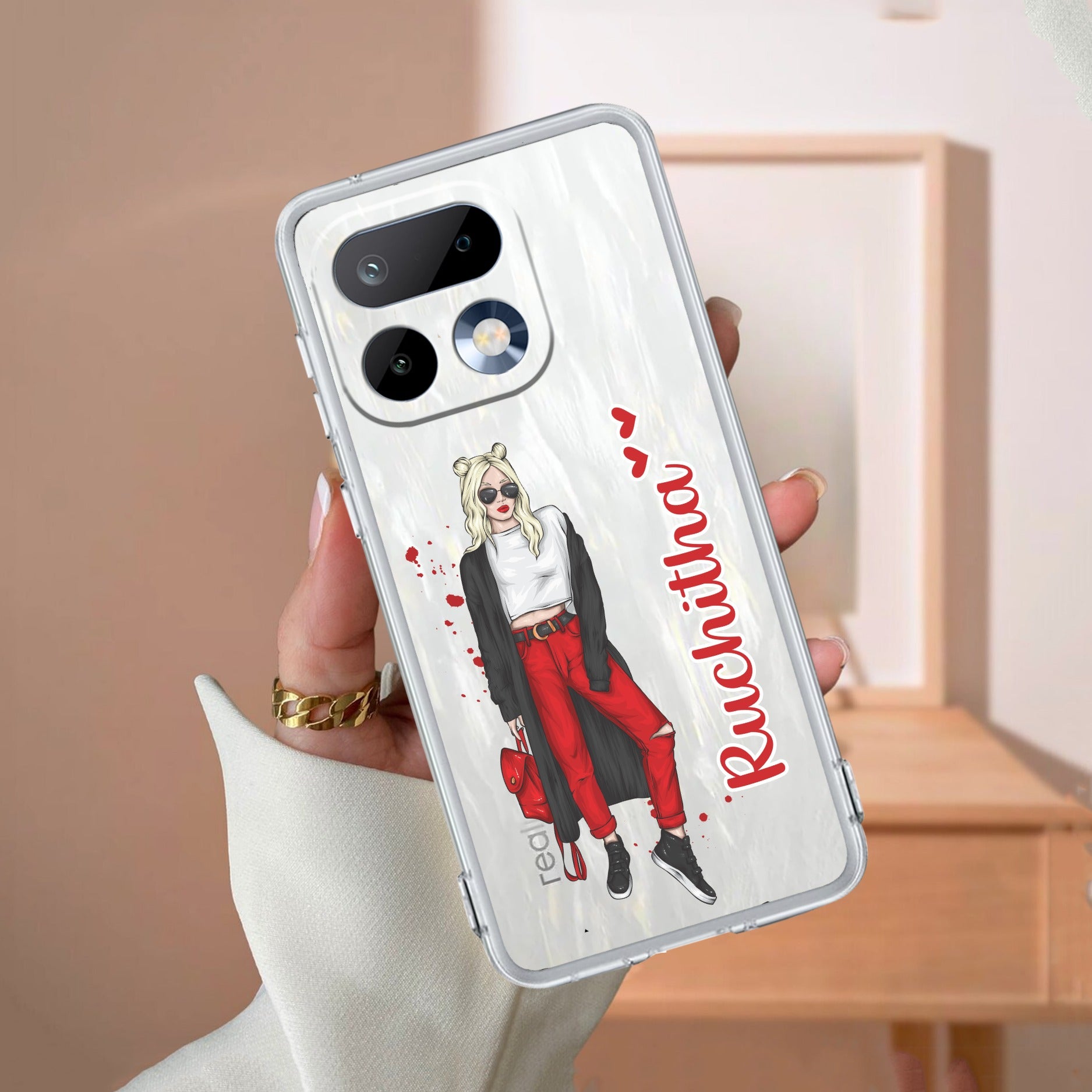 Attitude Girl  Customize Transparent Silicon Case For Realme 16 5G