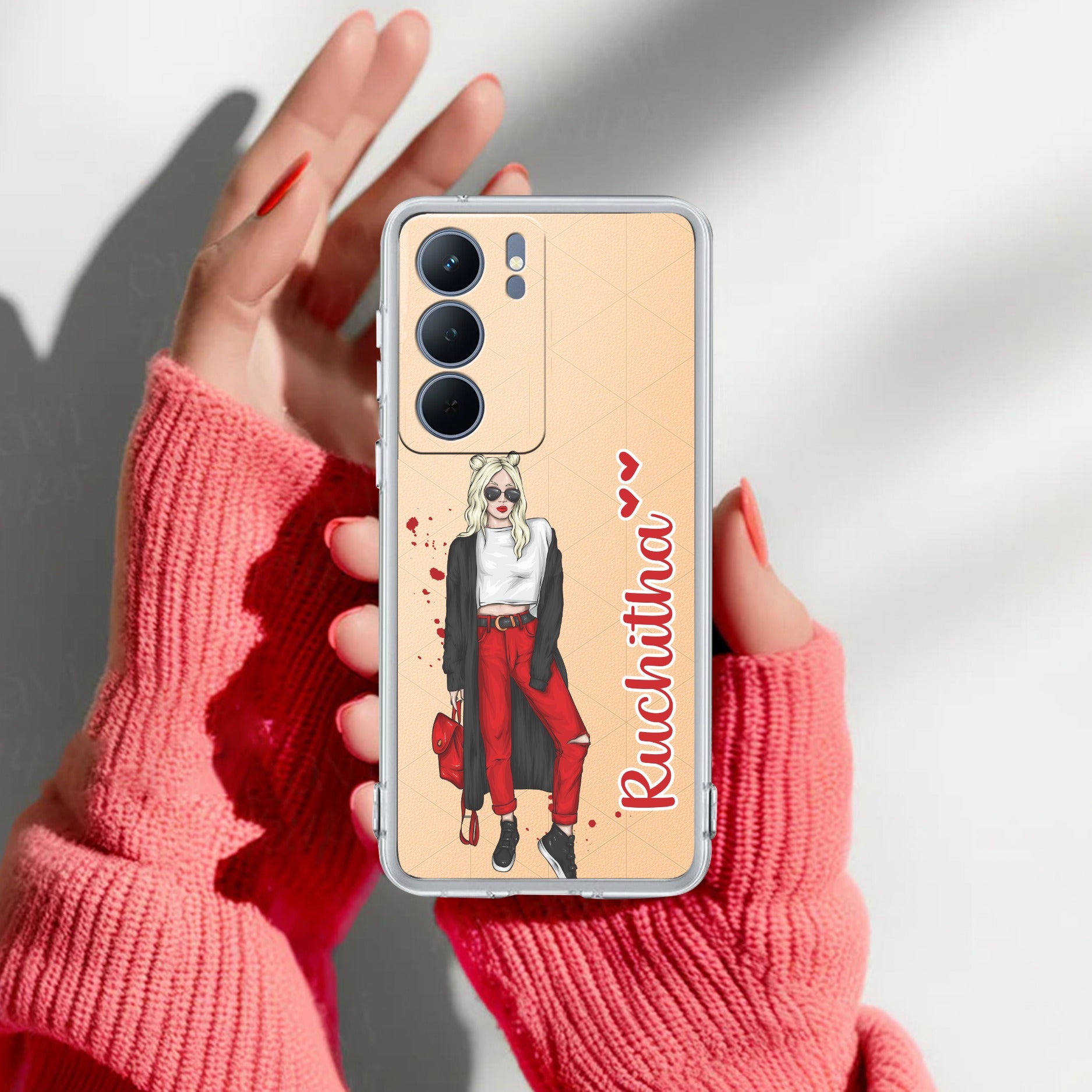 Attitude Girl  Customize Transparent Silicon Case For Realme P3 Lite 5G