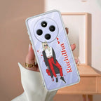 Attitude Girl Customize Transparent Silicon Case For Redmi 14C 5G
