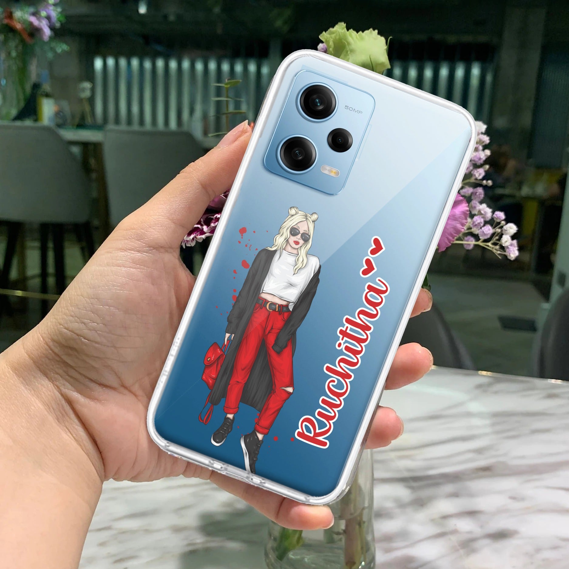Attitude Girl Customize Transparent Silicon Case For Redmi/Xiaomi
