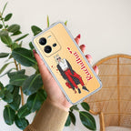Attitude Girl Customize Transparent Silicon Case For Vivo V25