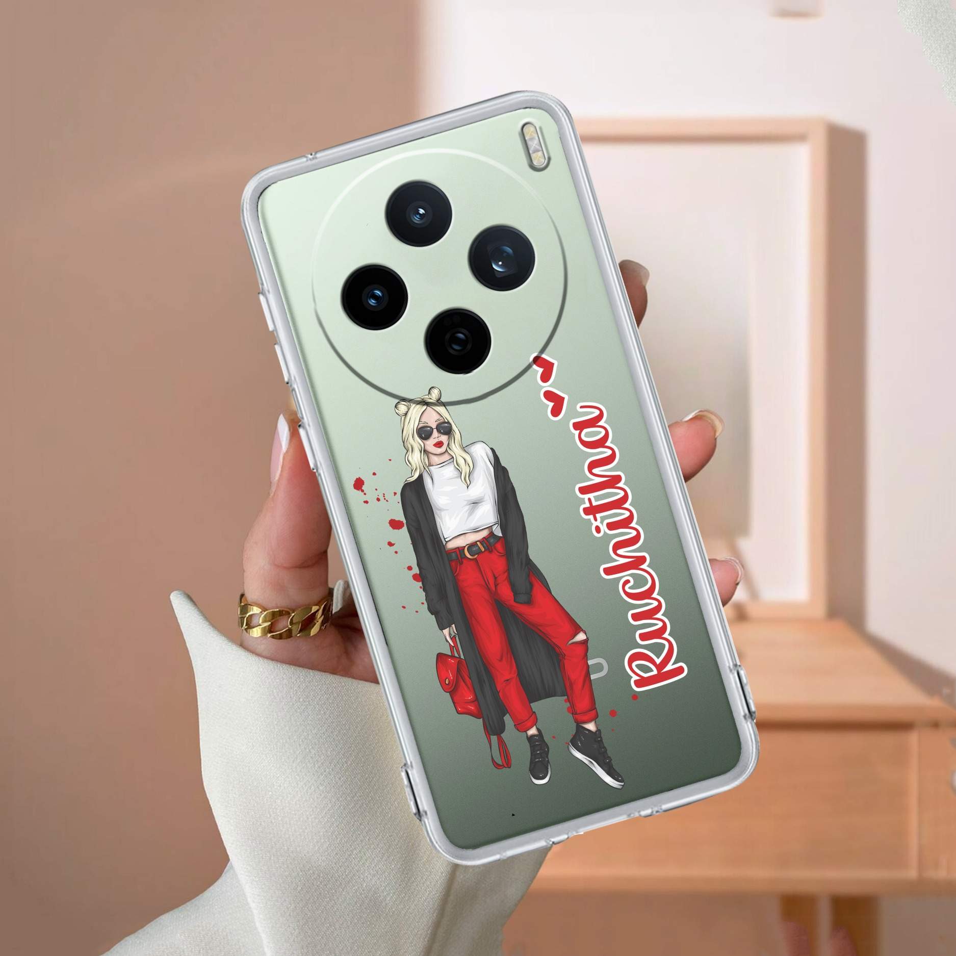Attitude Girl Customize Anti Yellow Case For Vivo X200T 5G
