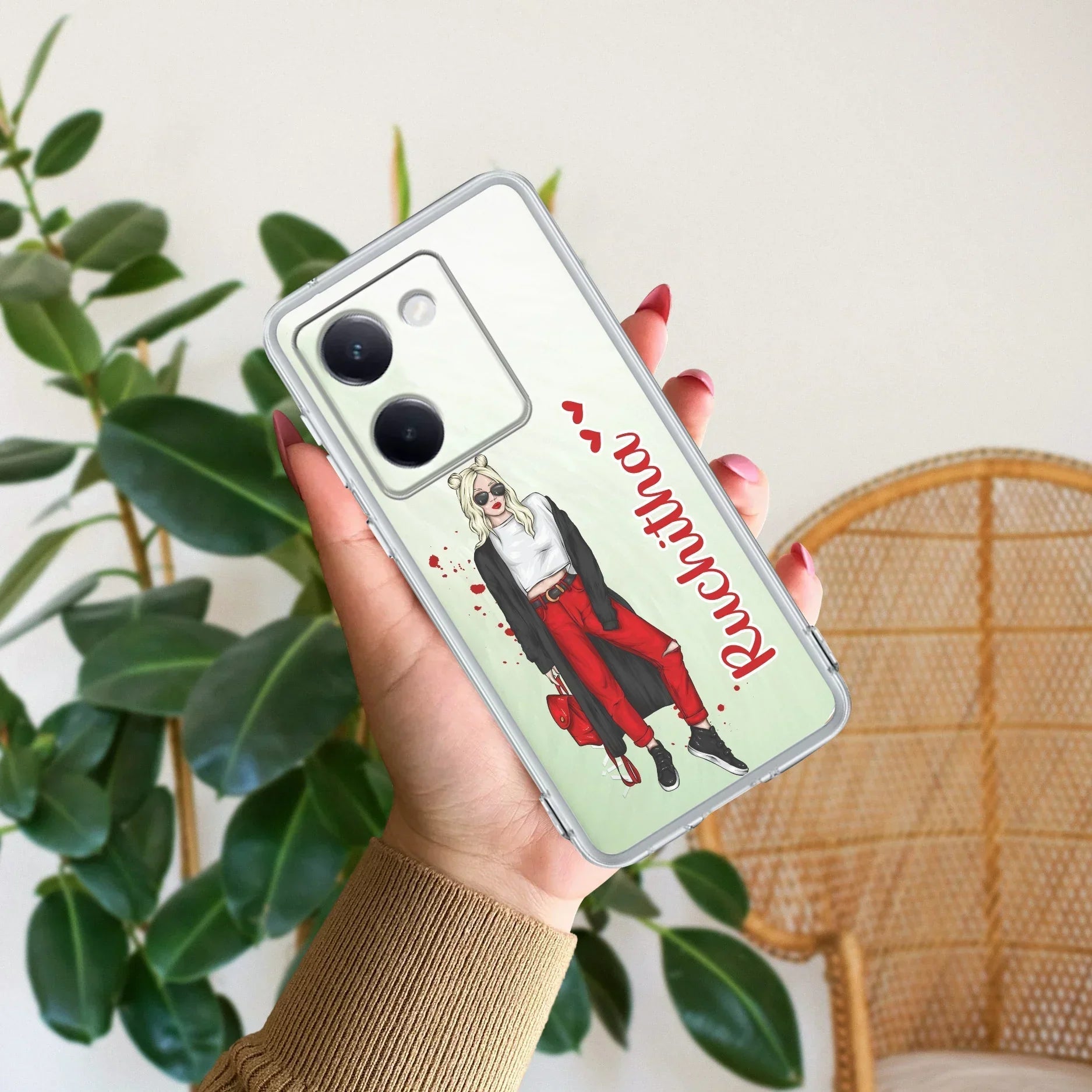 Attitude Girl Customize Anti Yellow Case For Vivo Y200 Pro 5G