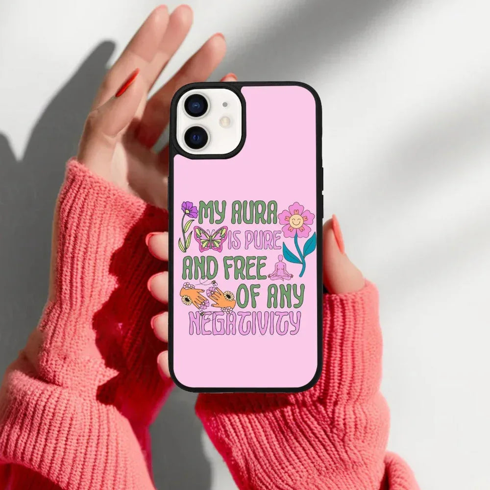 Aura Is Pure Glossy Metal Case Cover For iPhone - ShopOnCliQ