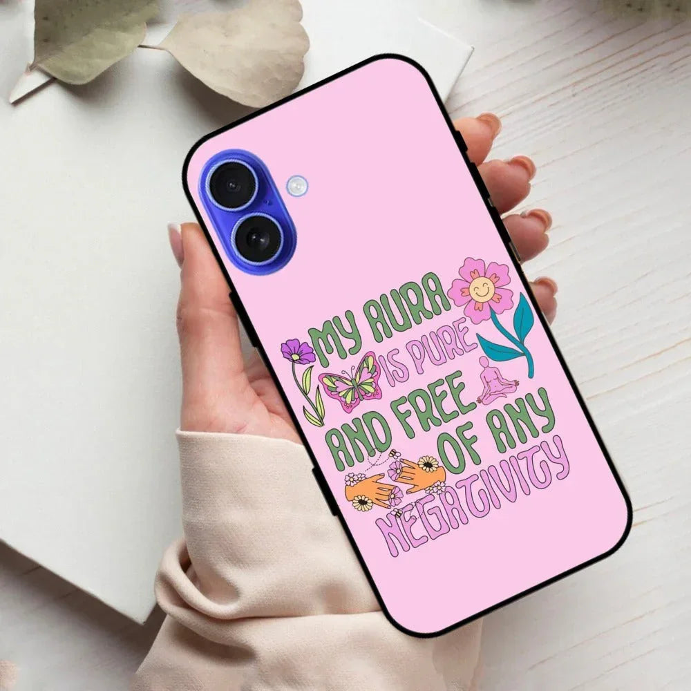 Aura Is Pure Glossy Metal Case Cover For iPhone - ShopOnCliQ