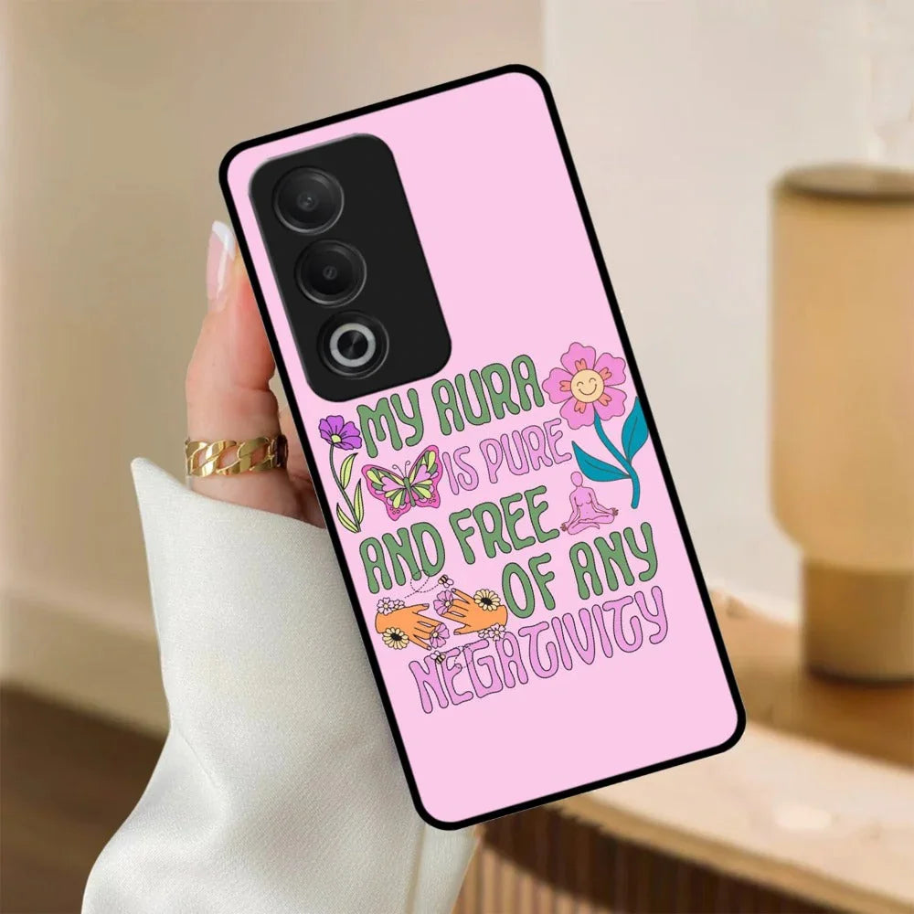 Aura Is Pure Glossy Metal Case Cover For Oppo - ShopOnCliQ