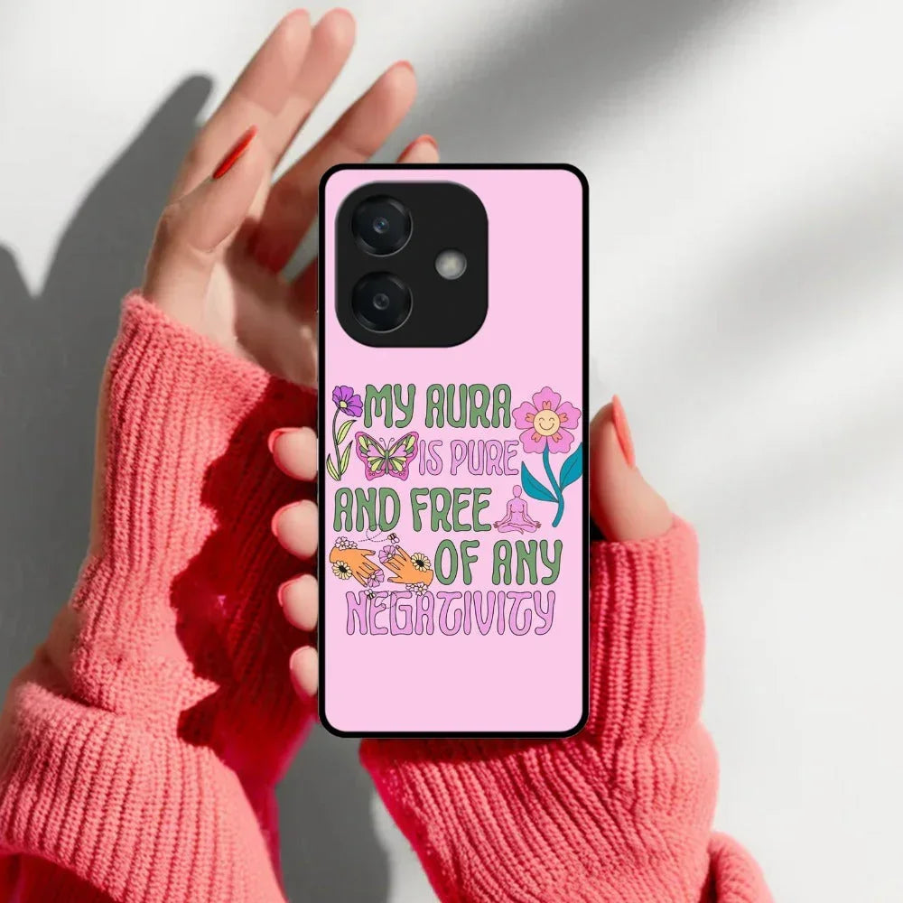 Aura Is Pure Glossy Metal Case Cover For Oppo - ShopOnCliQ