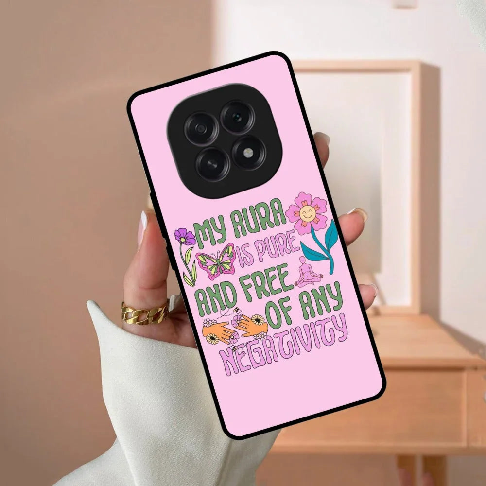 Aura Is Pure Glossy Metal Case Cover For Oppo - ShopOnCliQ