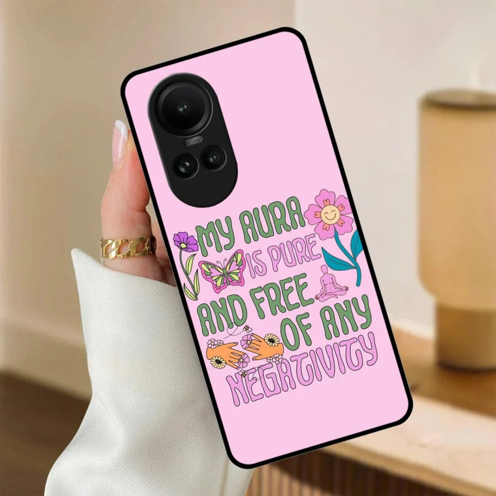 Aura Is Pure Glossy Metal Case Cover For Oppo - ShopOnCliQ