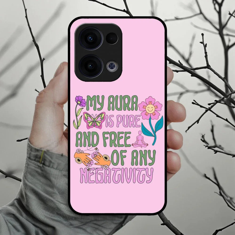 Aura Is Pure Glossy Metal Case Cover For Oppo - ShopOnCliQ