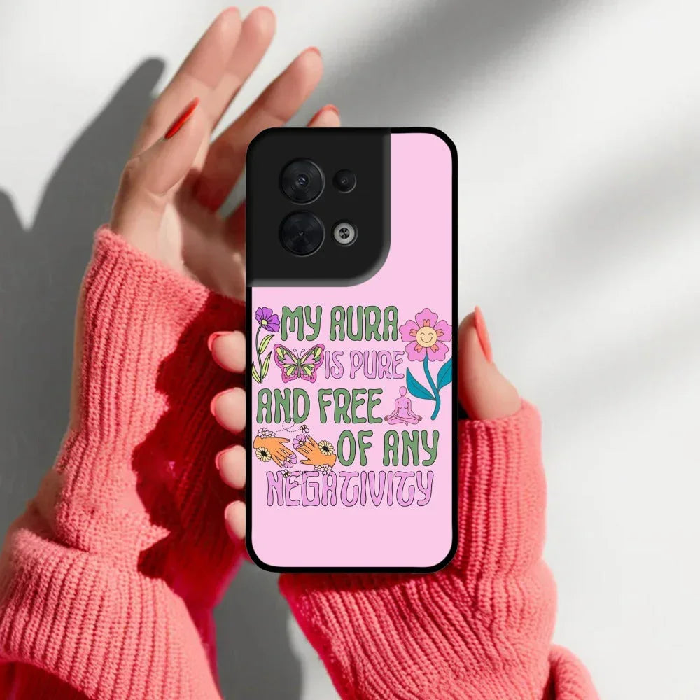 Aura Is Pure Glossy Metal Case Cover For Oppo - ShopOnCliQ