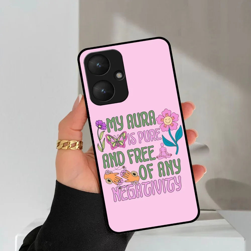 Aura Is Pure Glossy Metal Case Cover For Redmi - ShopOnCliQ
