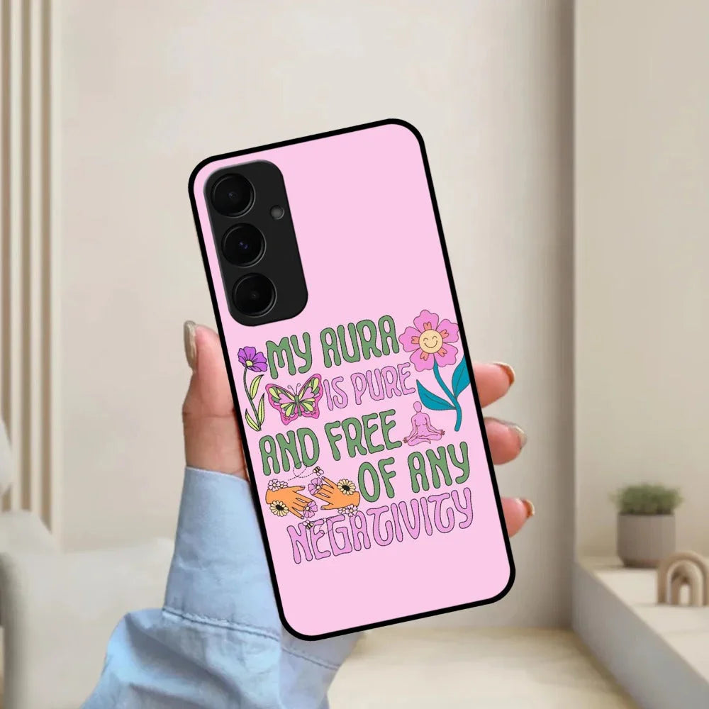 Aura Is Pure Glossy Metal Case Cover For Samsung - ShopOnCliQ