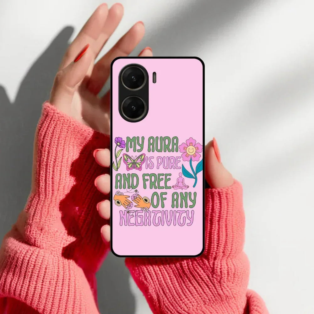 Aura Is Pure Glossy Metal Case Cover For Vivo - ShopOnCliQ