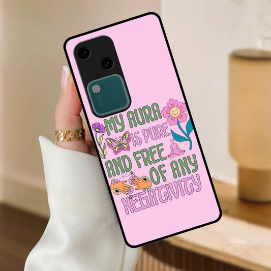 Aura Is Pure Glossy Metal Case Cover For Vivo