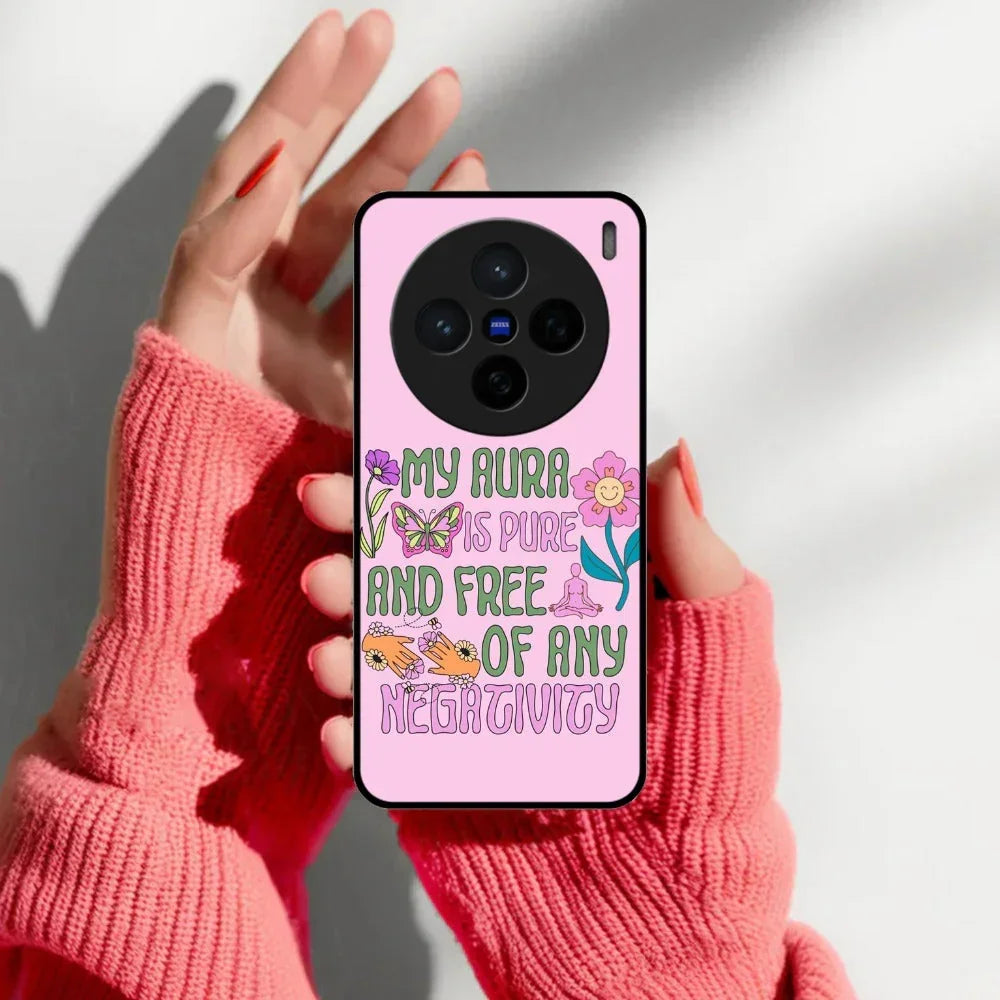 Aura Is Pure Glossy Metal Case Cover For Vivo - ShopOnCliQ